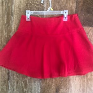 Red skirt